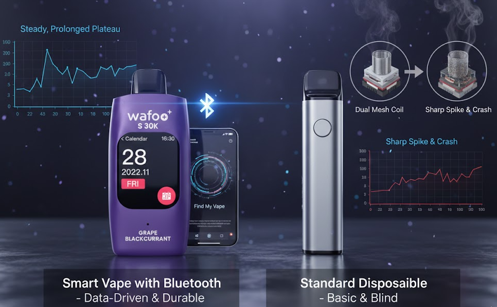 Smart Vapes with Bluetooth vs. Standard Disposables The Future of Vaping