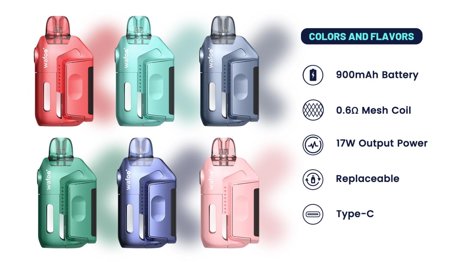 ECO AWAKE Vape Colors and flavors
