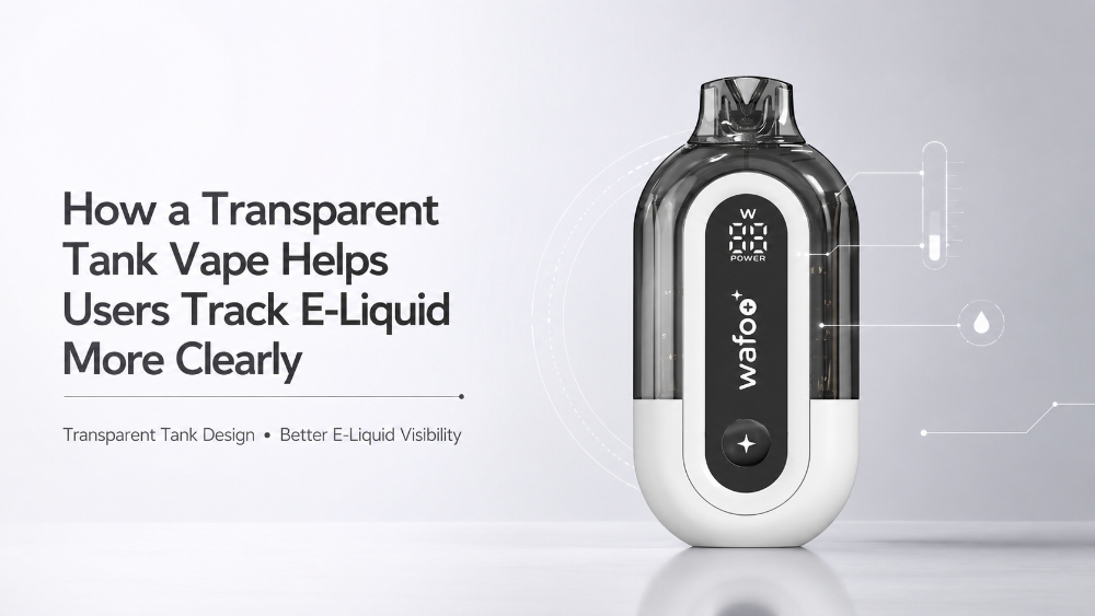 How a Transparent Tank Vape Helps Users Track E-Liquid More Clearly