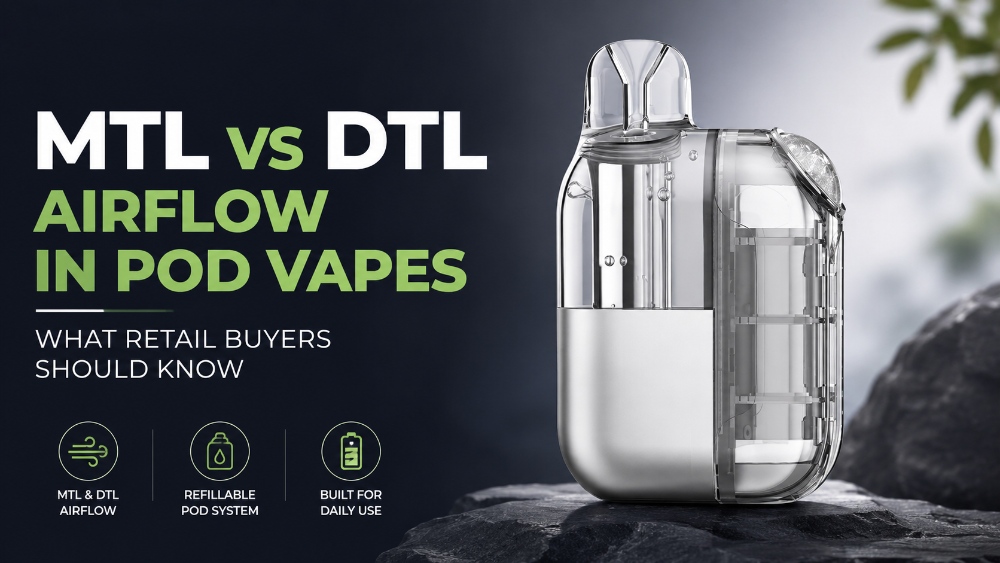 MTL vs DTL Airflow in Pod Vapes: What Retail Buyers Should Know
