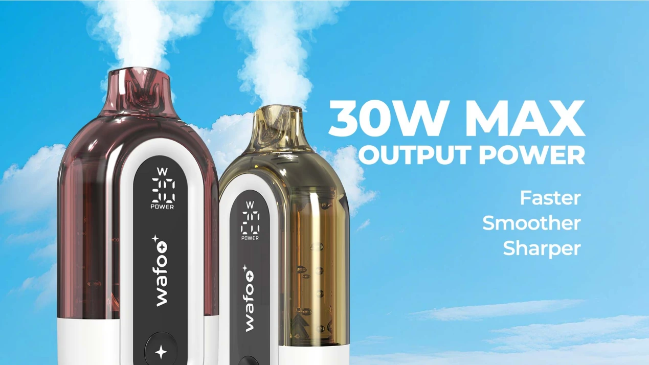 Pantalla para vaporizador desechable con salida ajustable de 30 W