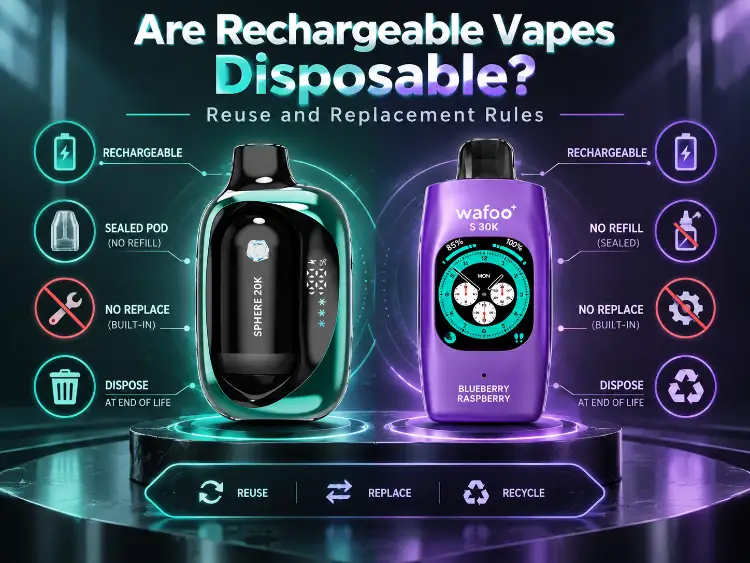 ¿Son desechables los vaporizadores recargables? Normas de reutilización y reemplazo.