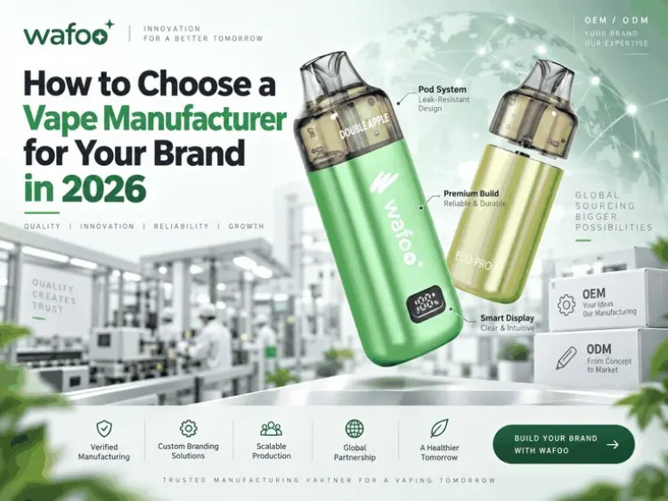 Vape manufacturer selection for product format and packaging planning